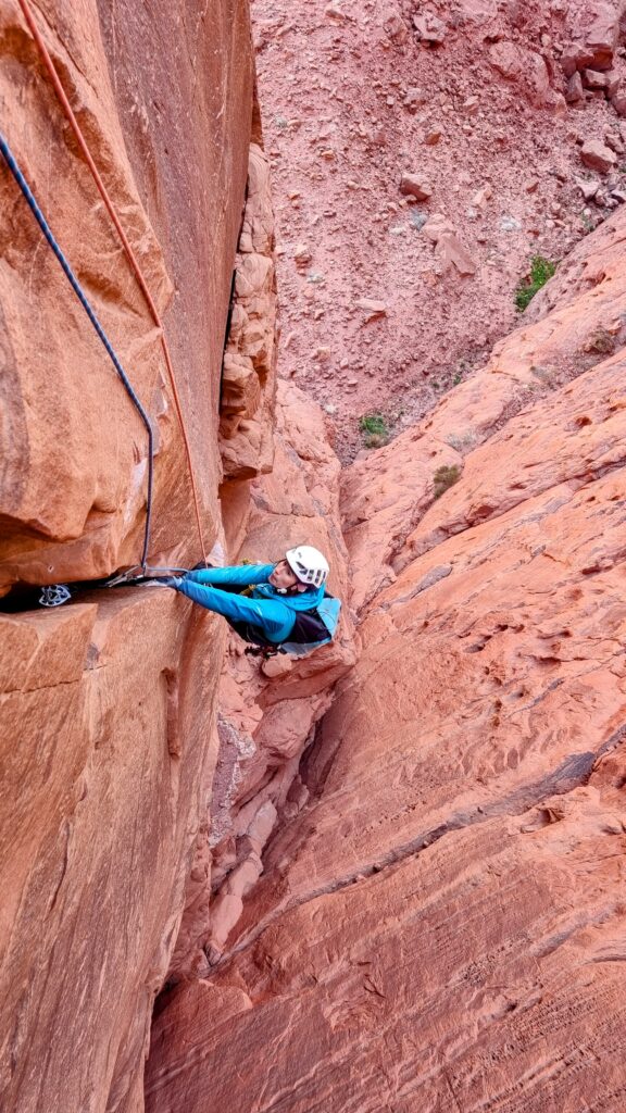 au grés du vent grande voie wadi rum jordanie escalade