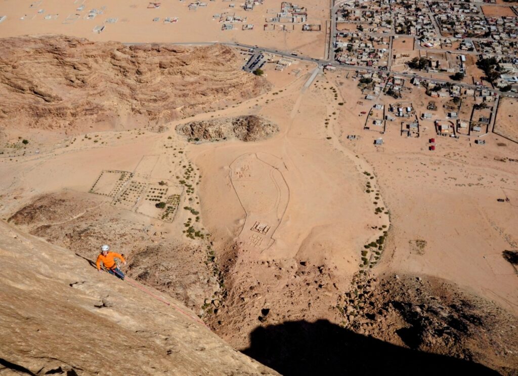 raid mit the camel grande voie wadi rum jordanie escalade