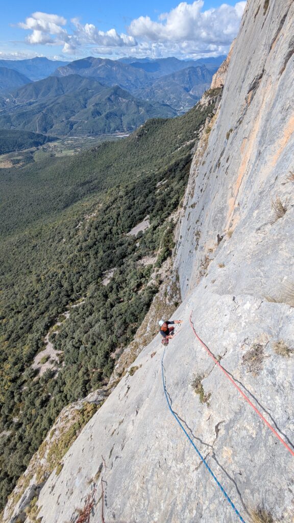 escalade grande voie montanesa