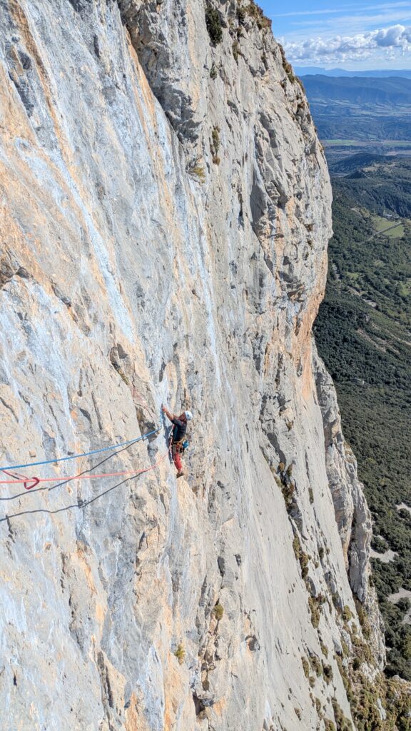 escalade grande voie montanesa